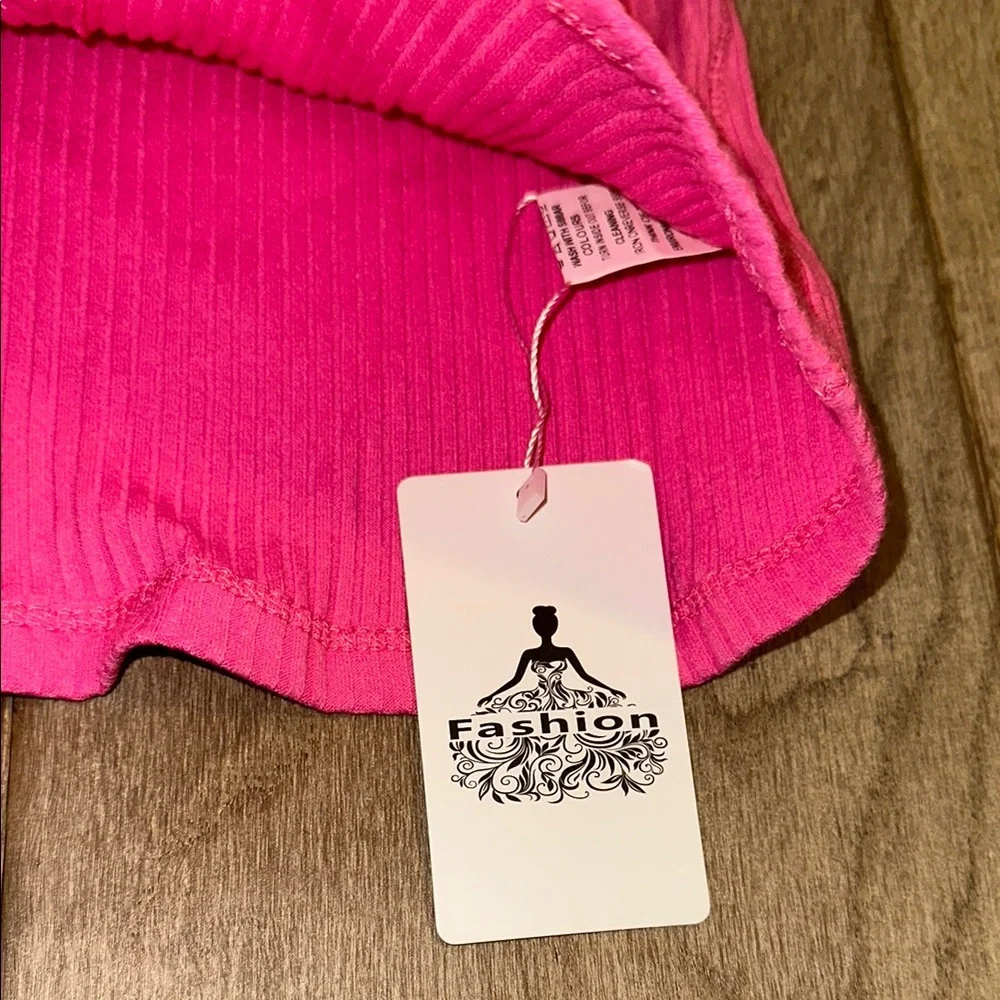 Pink Ribbed Top - Picture 4 of 4